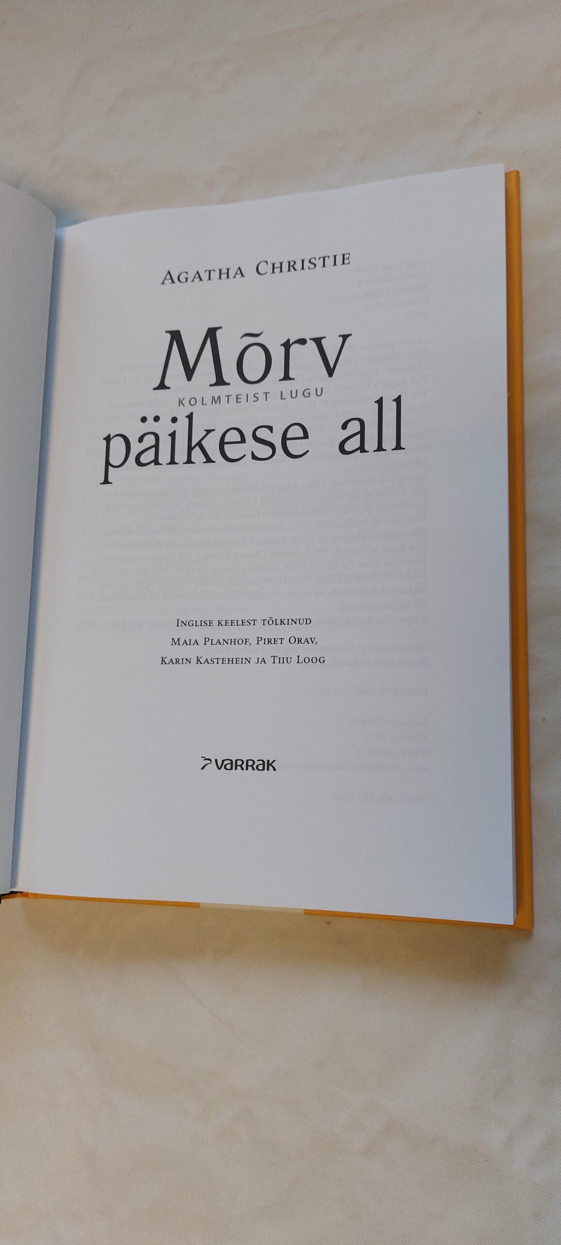 Mõrv päikese all. Agatha Christie. 2021 - Image 2