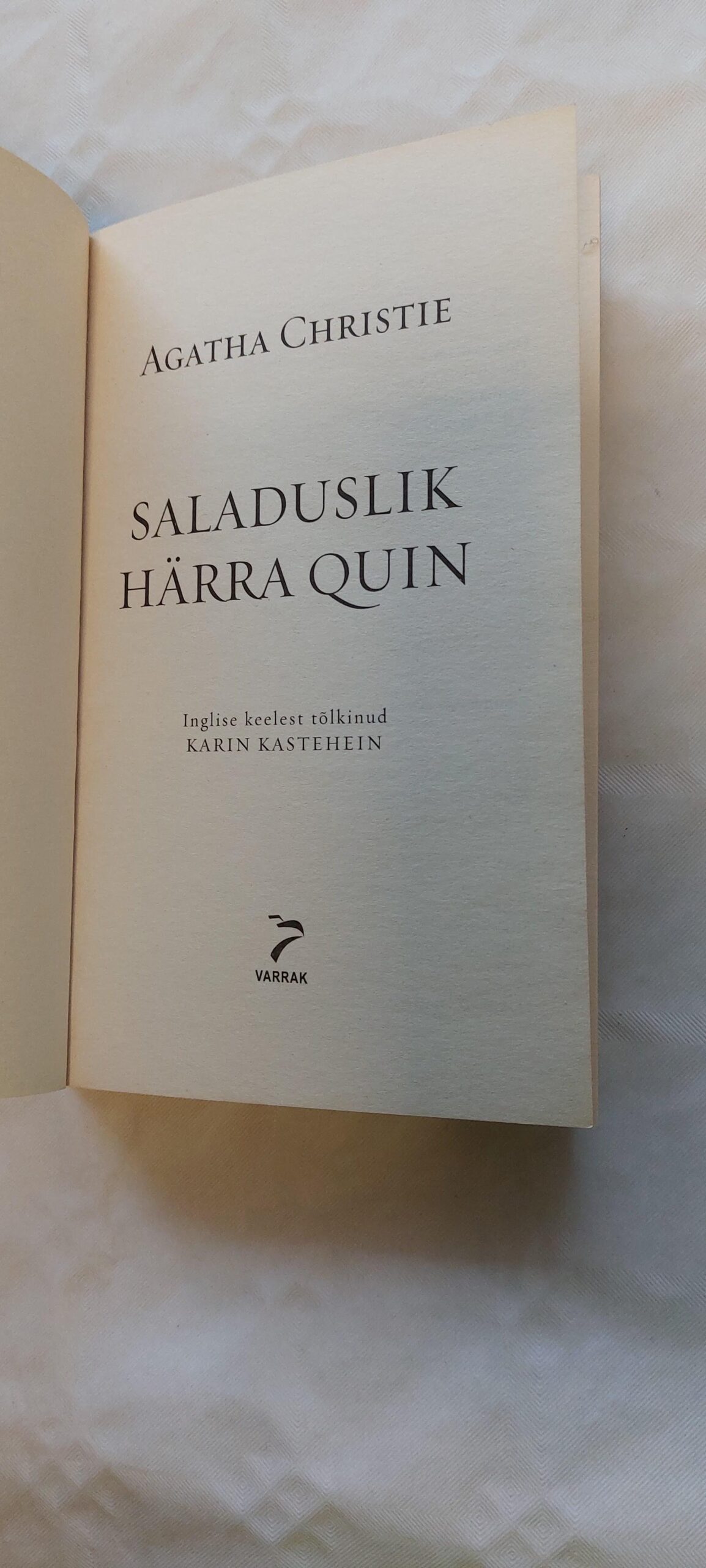 Saladuslik härra Quin. Agatha Christie. 2007 - Image 2