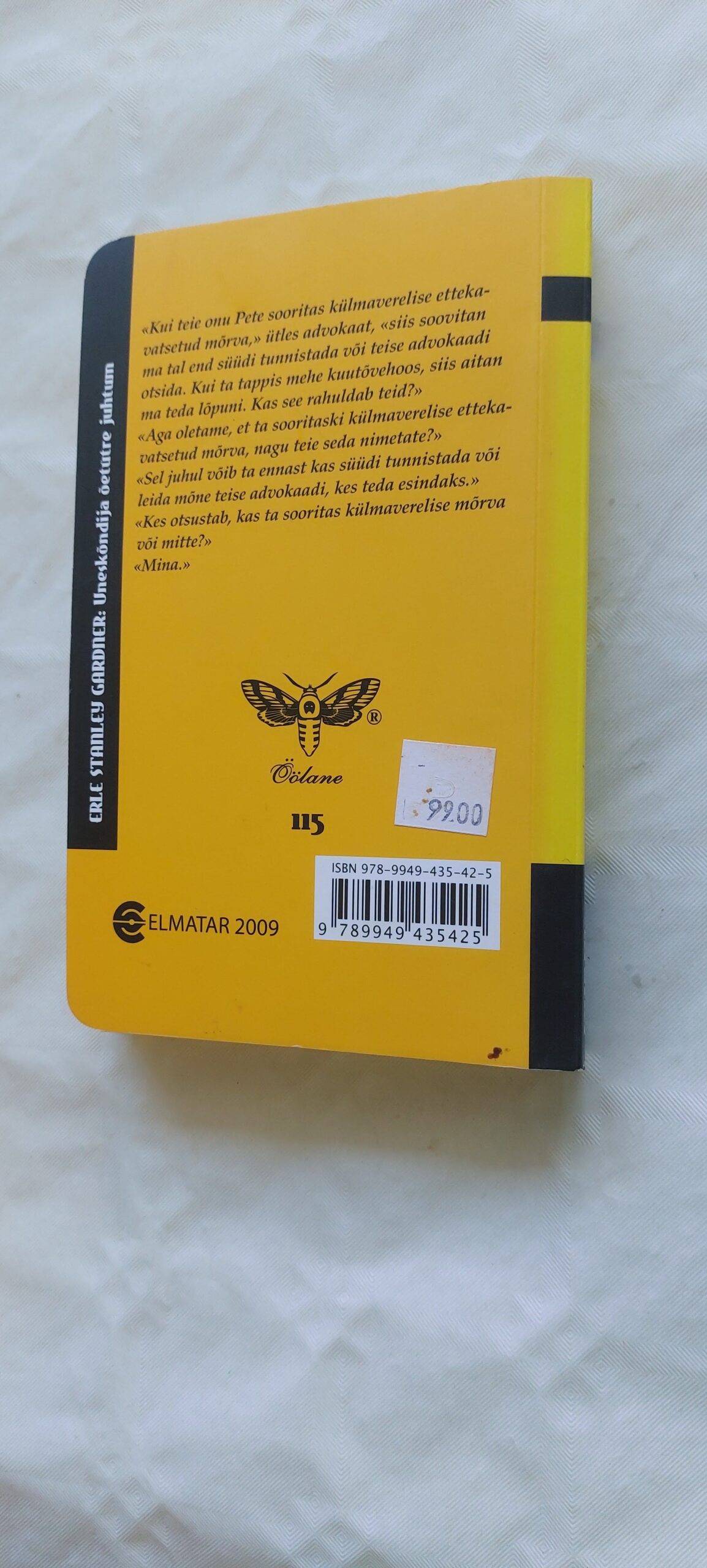 Uneskõndija õetütre juhtum. Erle Stanley Gardner. 2009 - Image 4