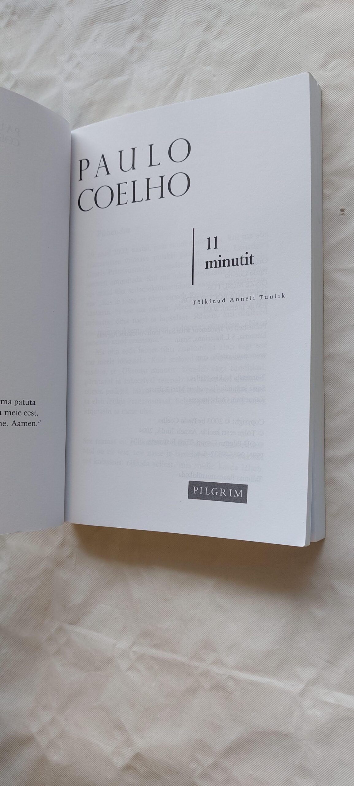 Üksteist minutit. Paulo Coelho. 2004 - Image 2