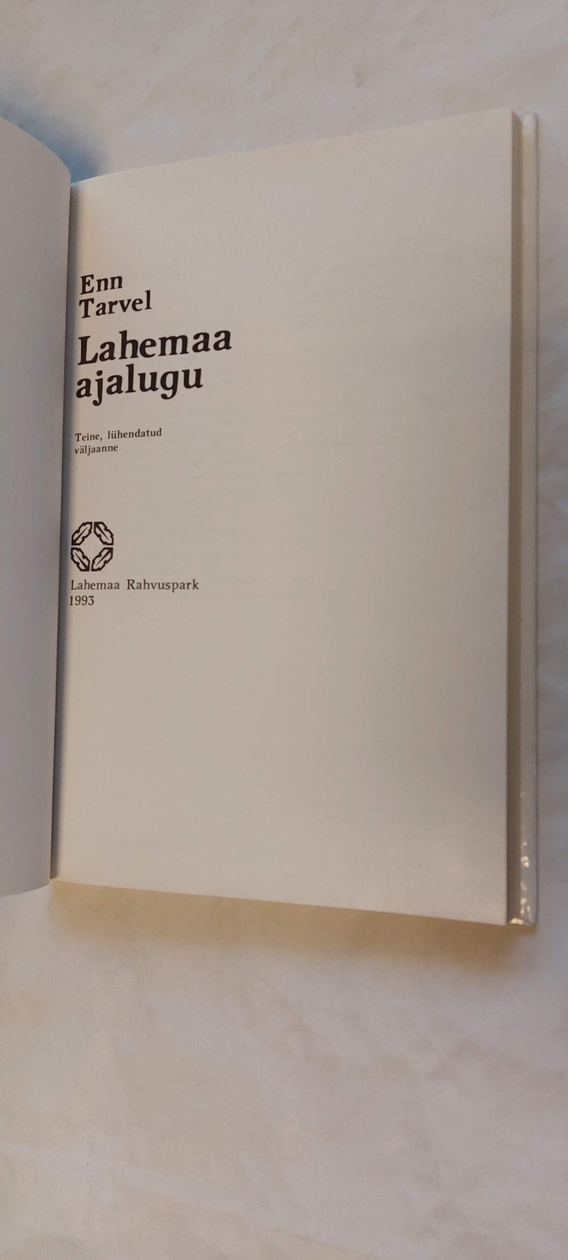 Lahemaa ajalugu. Enn Tarvel. 1993 - Image 2