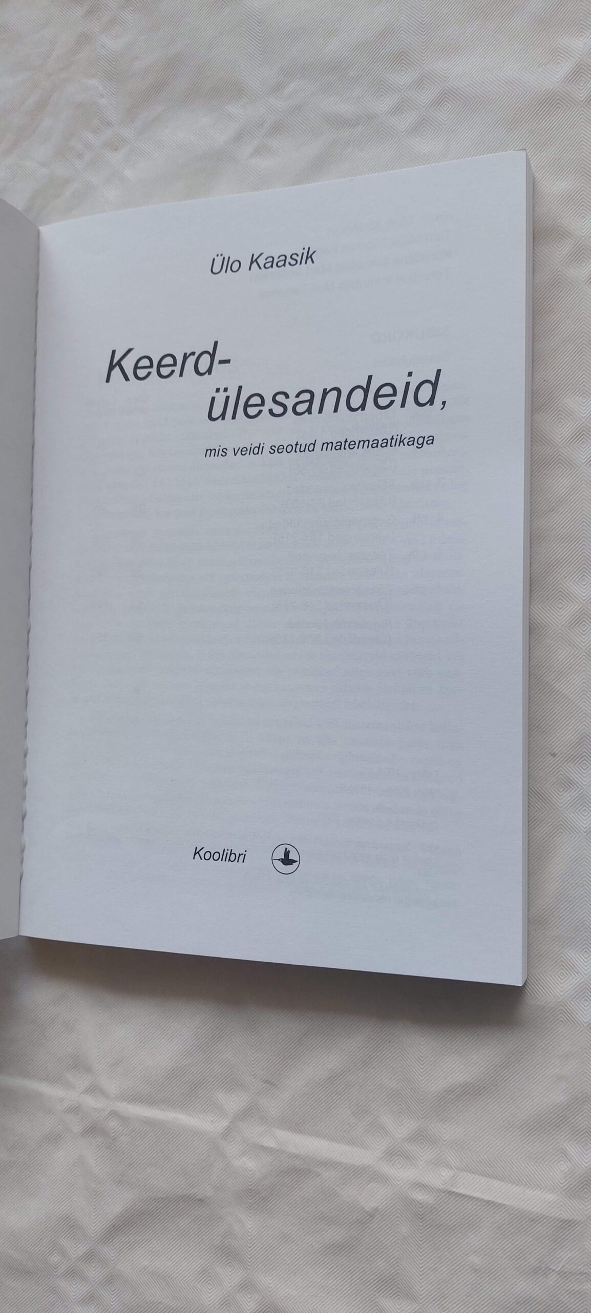 Keerdülesandeid. (I-II.osa). Ülo Kaasik. 1999, 2001 - Image 5
