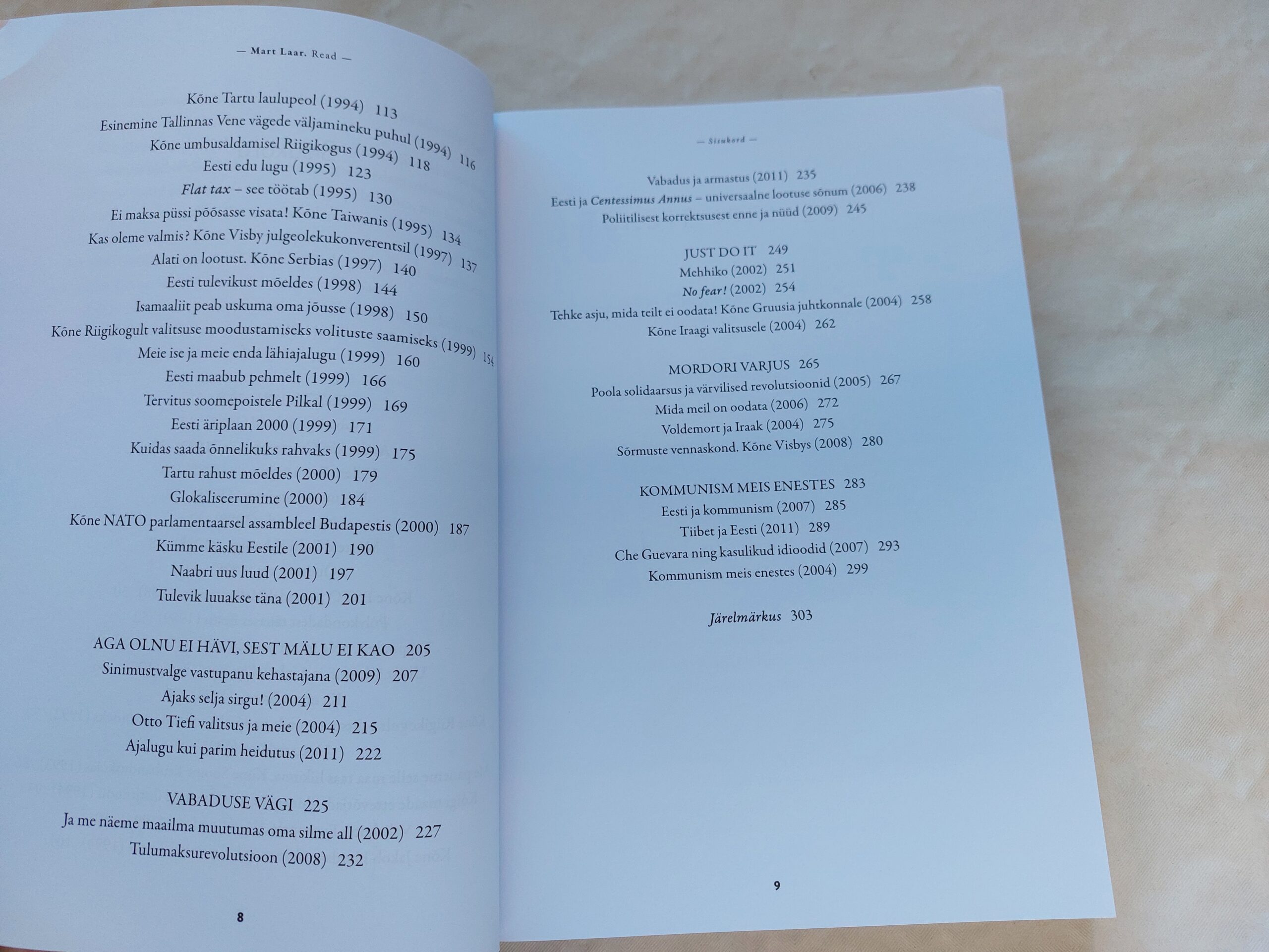 Read. Kõnesid ja kirjutisi. Mart Laar. 2017 - Pilt 4