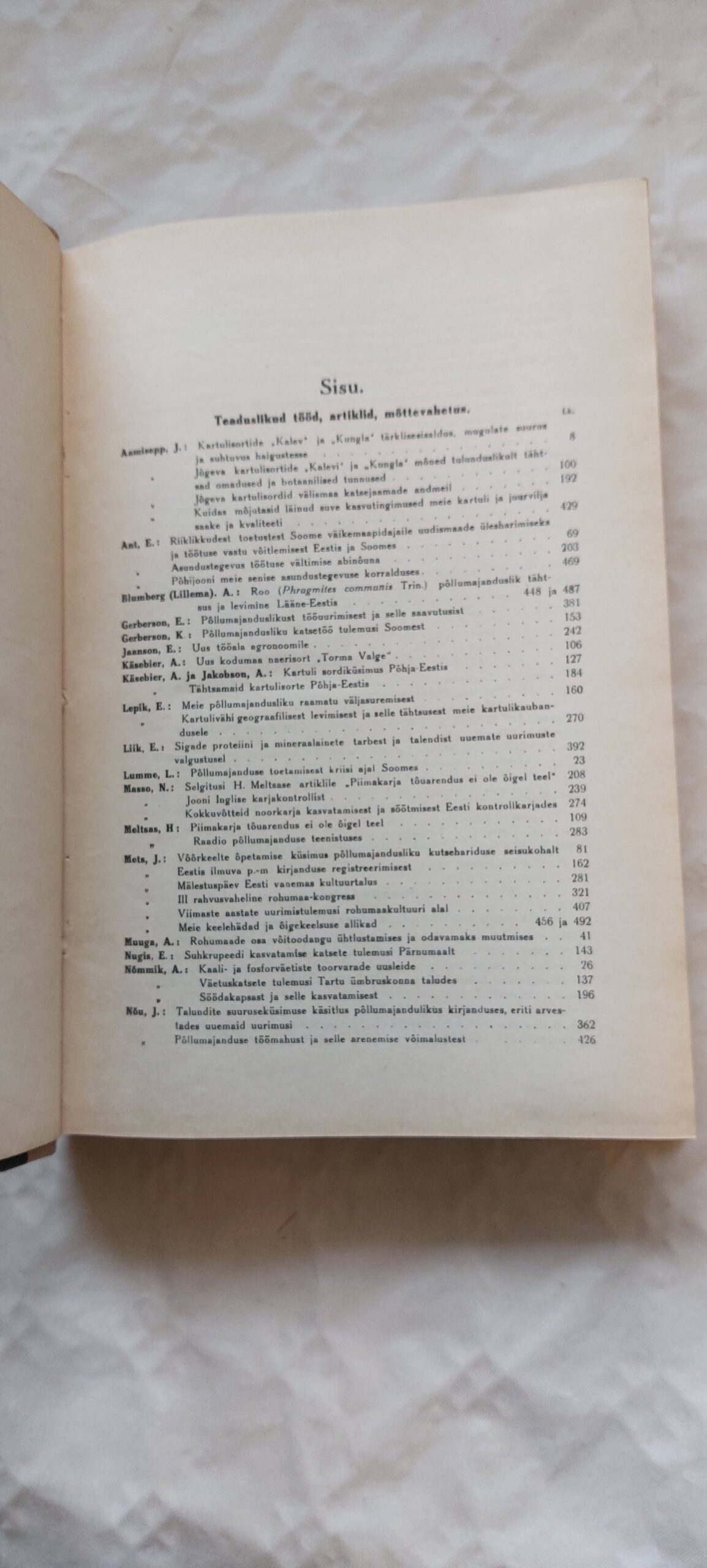 Agronoomia. Põllumajanduslik kuukiri. XVI aastakäik 1934. - Pilt 3