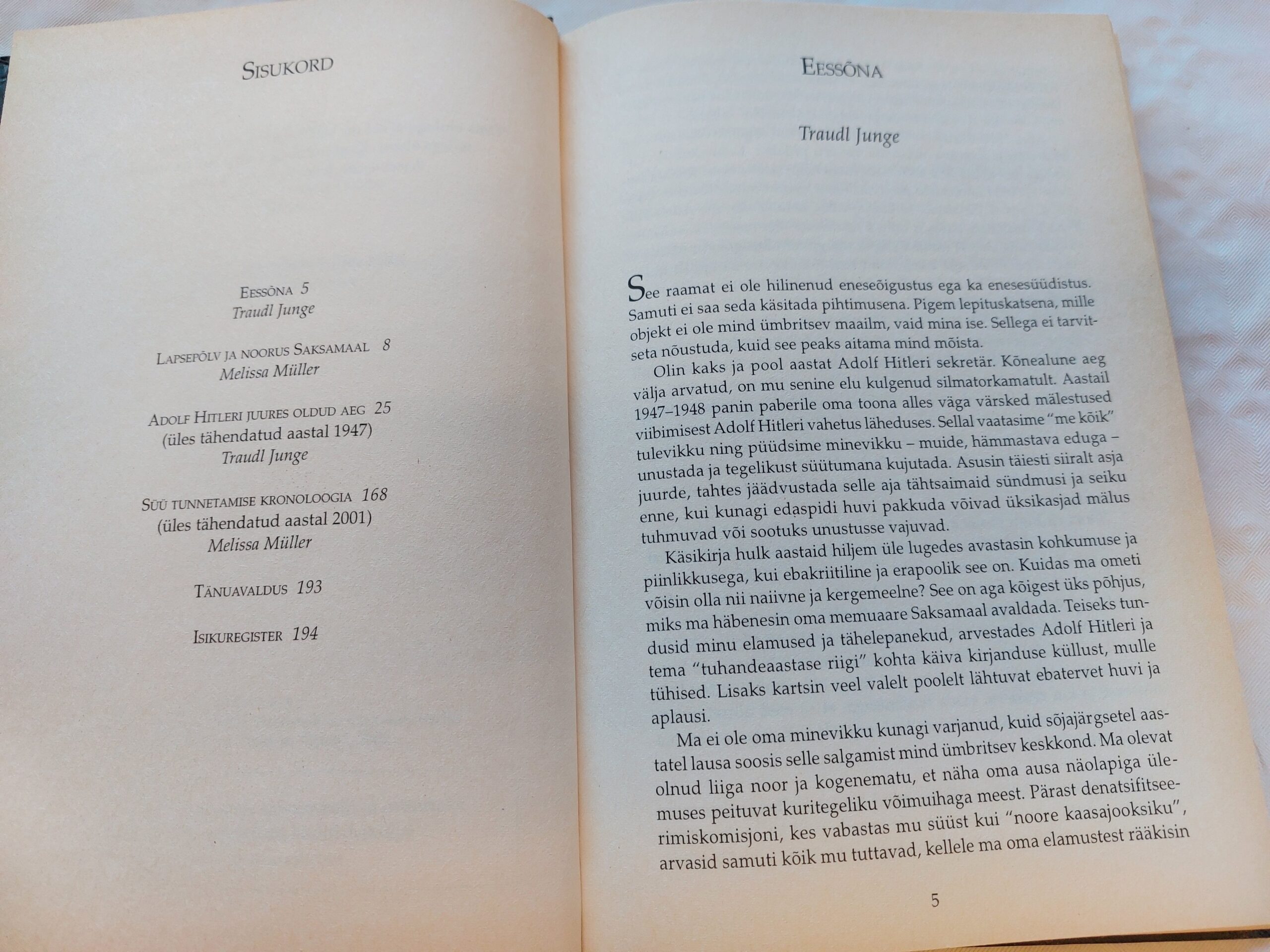 Kuni viimse tunnini. Hitleri sekretär räägib oma elust. Traudl Junge, Melissa Mülleriga. 2005 - Pilt 3
