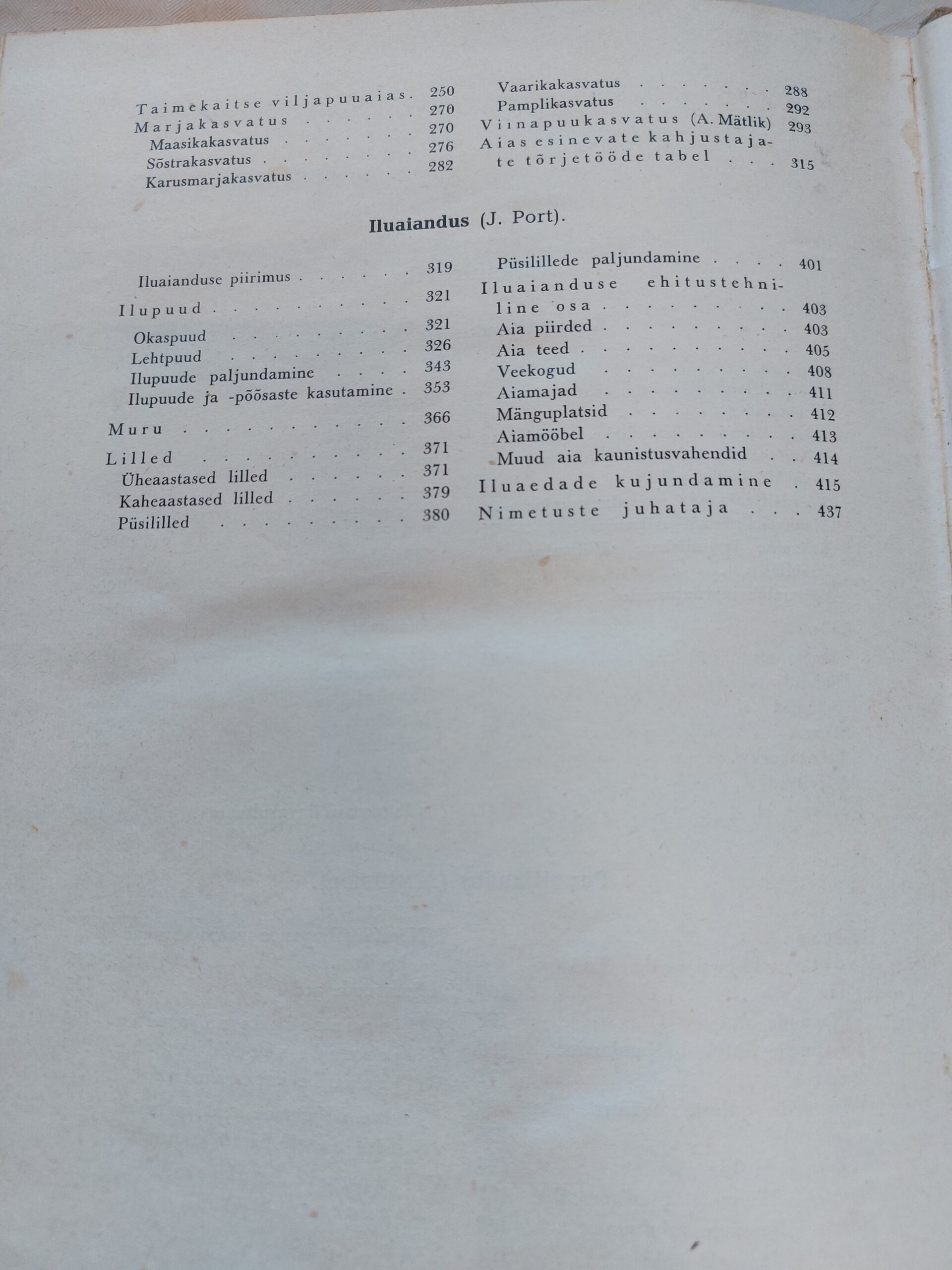 Aianduse õpperaamat. A. Mätlik, J. Port, A. Siimon. 1940 - Pilt 5