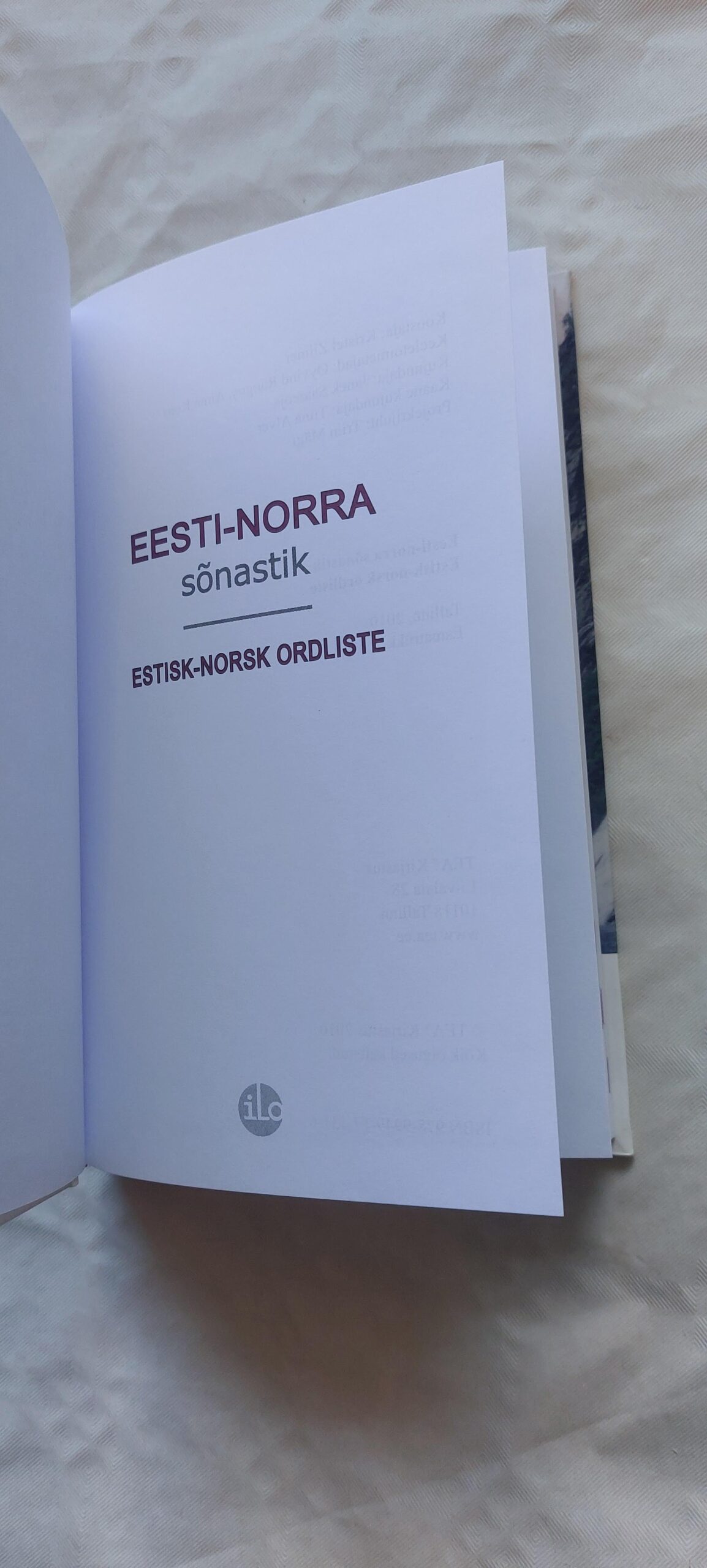 Eesti-Norra sõnastik. Estisk-Norsk ordliste. 2010 - Pilt 2