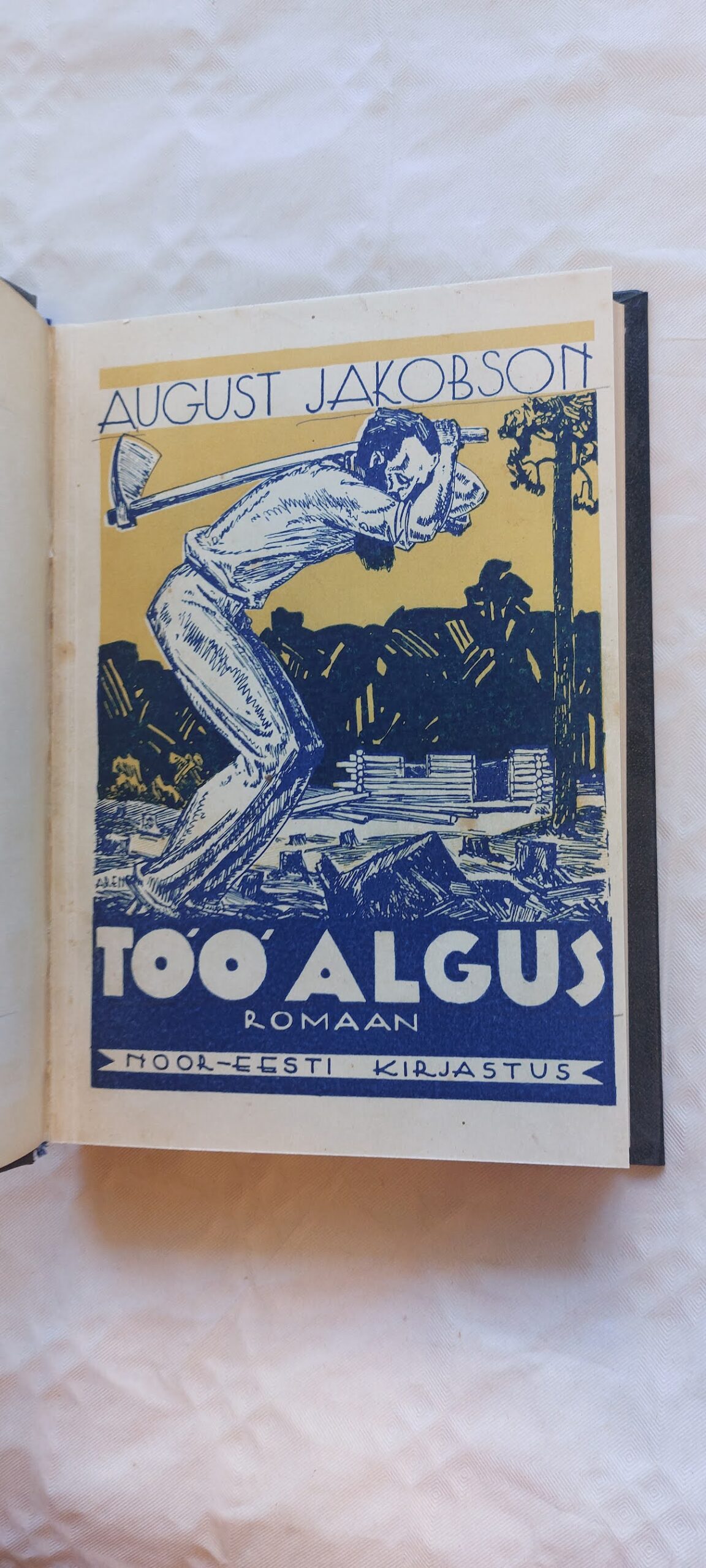 Töö algus. August Jakobson. 1932