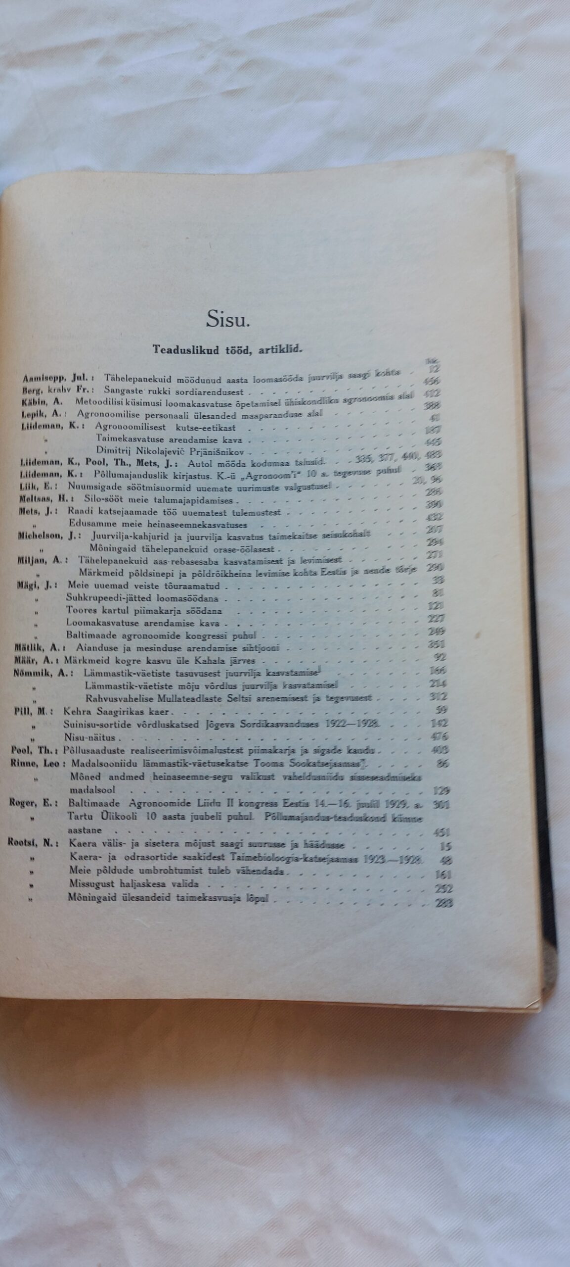 Agronoomia. Põllumajanduslik ajakiri. IX aastakäik 1929. - Pilt 3