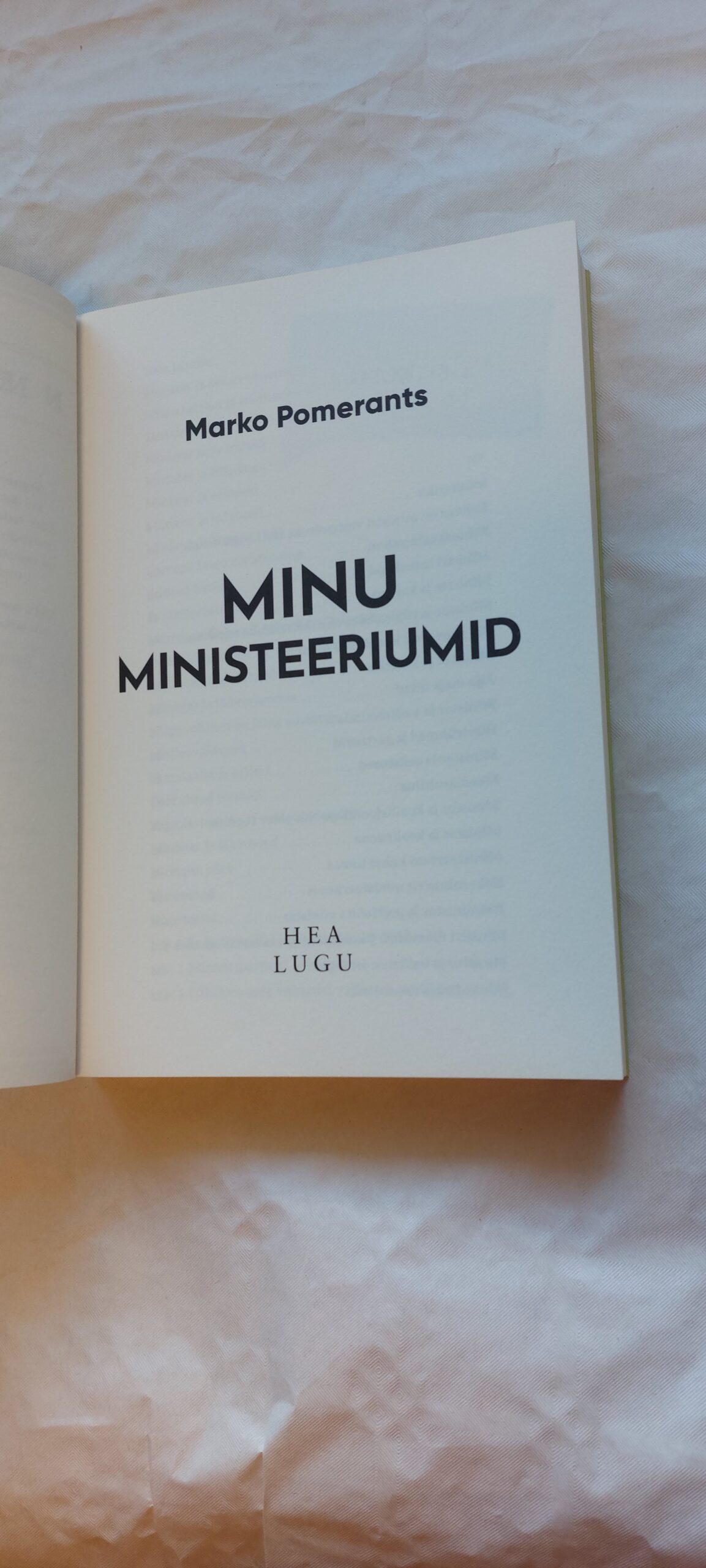 Minu ministeeriumid. Marko Pomerants. 2018 - Pilt 3
