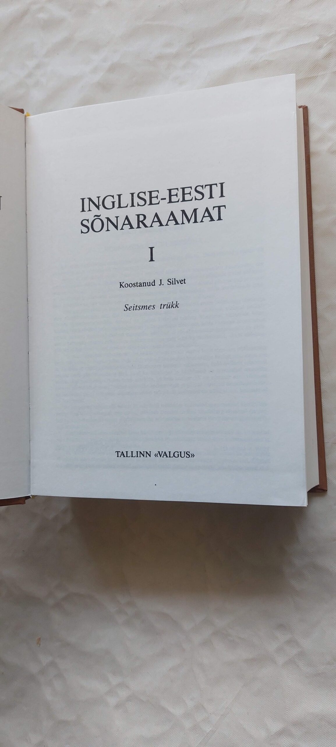 Inglise-eesti sõnaraamat. I-II. osa. J. Silvet. 1996 - Pilt 2