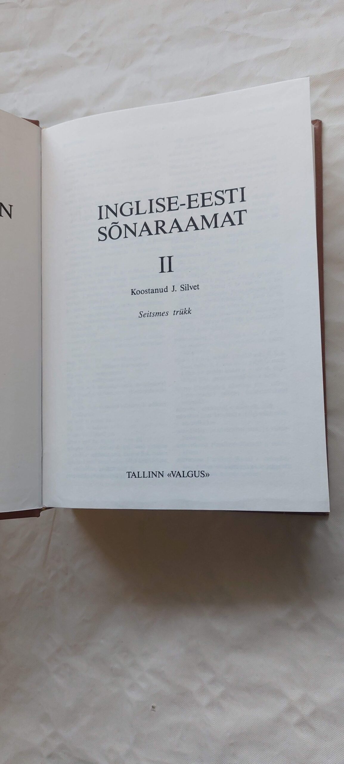 Inglise-eesti sõnaraamat. I-II. osa. J. Silvet. 1996 - Pilt 4