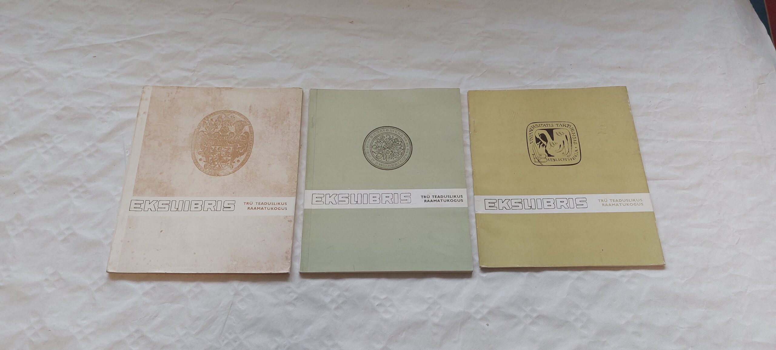 EKSLIIBRIS TRÜ TEADUSLIKUS RAAMATUKOGUS I-III. osa. 1975, 1977, 1978