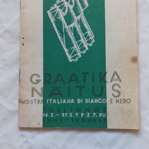 Itaalia graafika näitus Tallinnas Kunstihoones 16.I.-27.I.1937e
