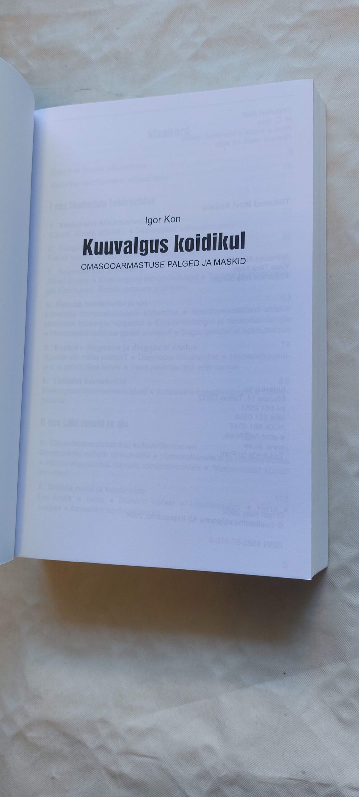 Kuuvalguse koidikul. Igor Kon. 2004 - Pilt 2
