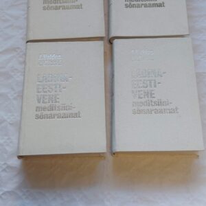 Ladina-Eesti-Vene meditsiinisõnaraamat I-II. A. Valdes, J. V. Veski. 1982, 1983