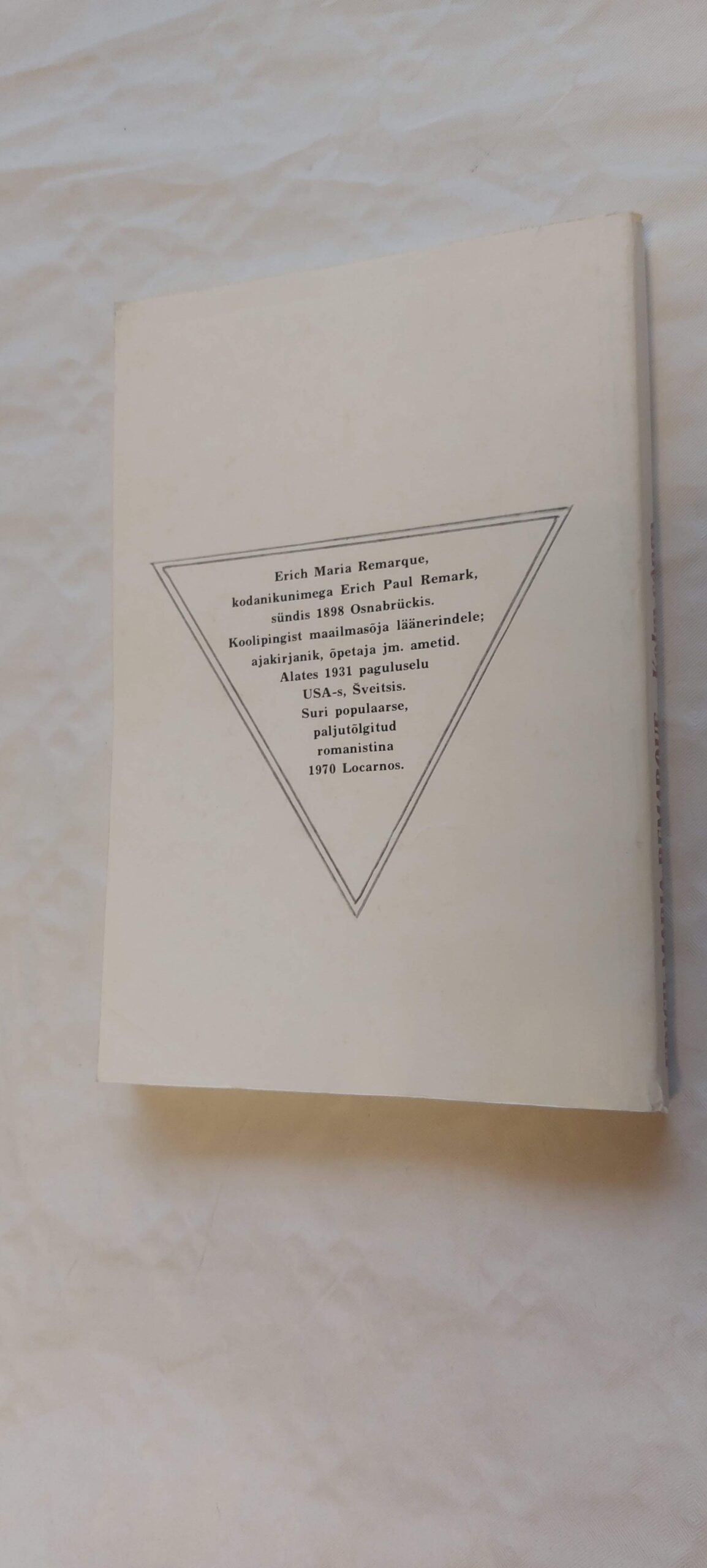 Kolm sõpra. Erich Maria Remarque. 1992 - Pilt 3